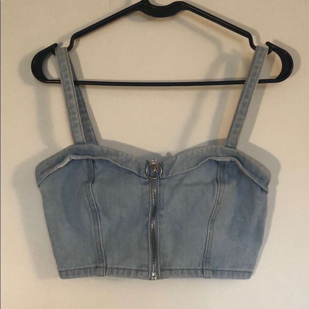 Denim Crop Top